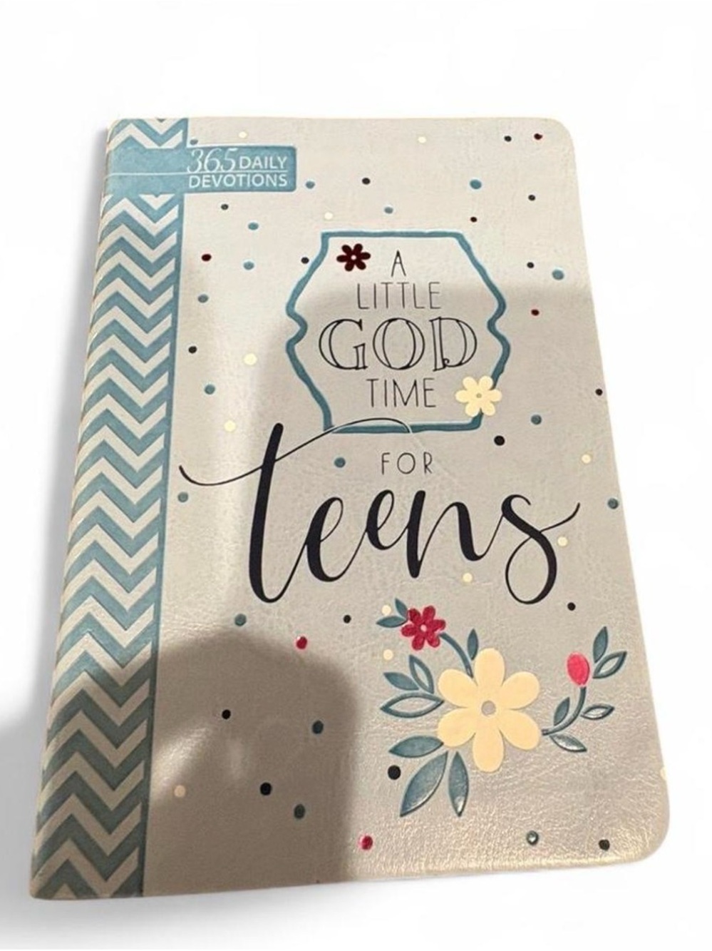 A Little God Time for Teens Devotional Journal - Cream & Blue Accent